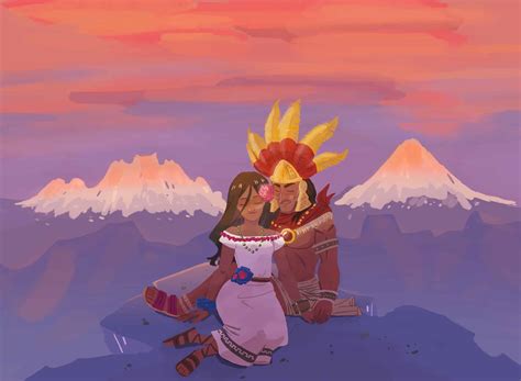 La Leyenda de Popocatépetl e Iztaccíhuatl y su gran amor