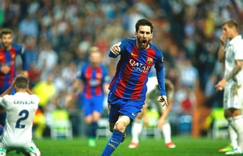 La Liga: Lionel Messi scores 500th as Barcelona beat Real ...