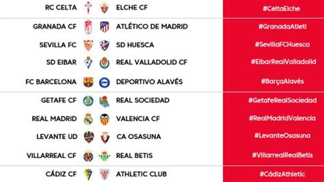 La Liga Santander: Cuatro partidos de Liga modifican su horario por ...