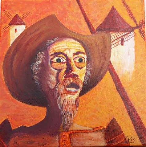 La locura de don Quijote, cuadro original, Acrílico sobre Lienzo ...