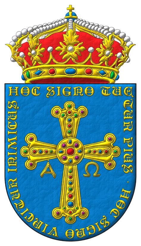 LA MESA DE LOS NOTABLES: ESCUDO DEL PRINCIPADO DE ASTURIAS CON EL LEMA ...