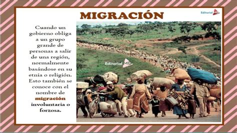 La Migracion   Definición y sus Causas Externa e Interna  Para Imprimir