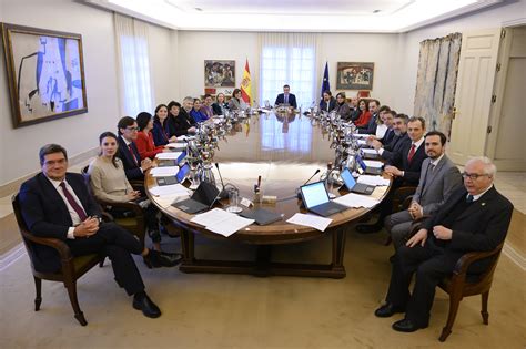La Moncloa. 14/01/2020. Pedro Sánchez preside el primer Consejo de ...