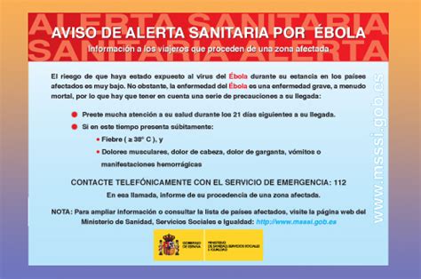La Moncloa. 14/08/2014. Sanidad intensifica la información ...