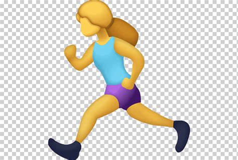 La mujer emoji iphone corredor, emoji, aptitud física, corriendo ...