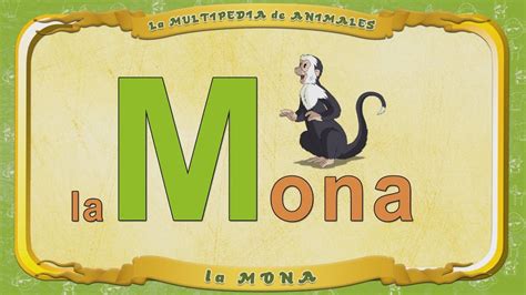 la Multipedia de animales. Letra M   la Mona   YouTube