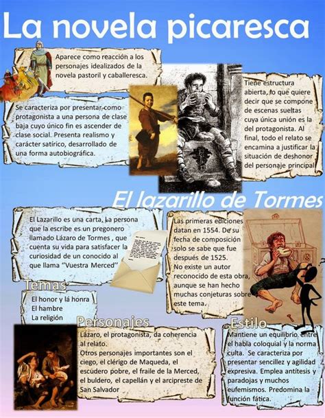 La novela picaresca | Literatura 1 : Lazarillo de Tormes ...