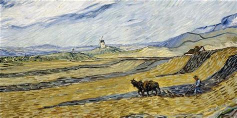 La obra de Van Gogh  Campo cercado con labrador  llega por ...