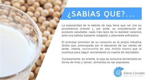 La popularidad de la bebida de soja – Blog Elena Corrales | Nutrición y ...