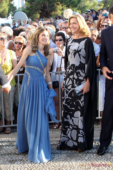 La Princesa Letizia y la infanta Cristina la boda de Nicolás de Grecia