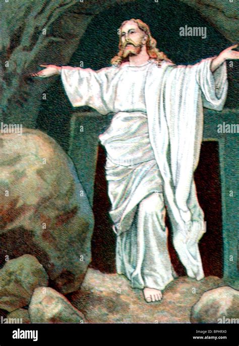 La  résurrection du Christ  Jésus à l extérieur de la tombe à Jérusalem ...