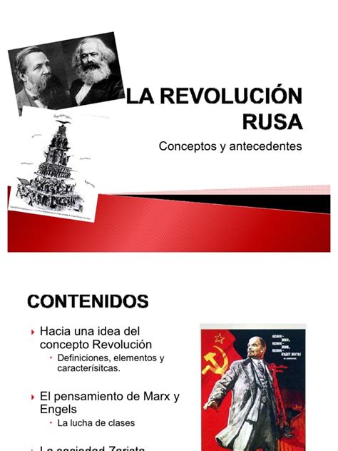LA REVOLUCIÓN RUSA. Antecedentes | Karl Marx | Sociedad
