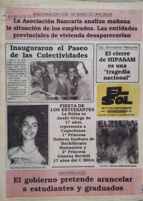 La secundaria en Concordia  1987 1993 : 1991.Reinas  ECU