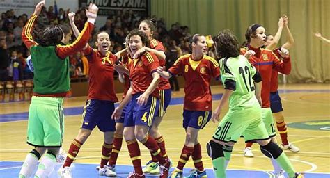 La selección española femenina de fútbol sala se juega la ...