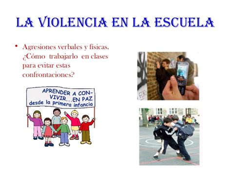 La violencia en la escuela