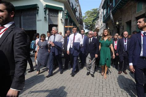 La visita de Pedro Sánchez a La Habana, en imágenes