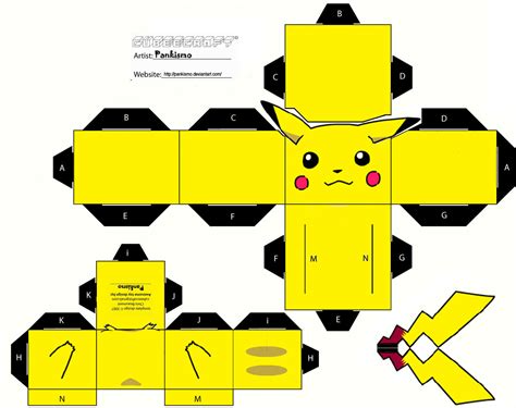 La Web Pokemon: Plantilla para crear, imprimir y recortar a Pikachu