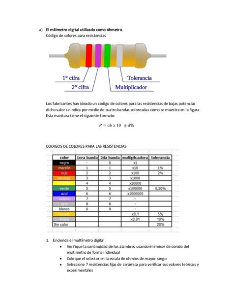 Lab. mediciones de corriente y resistencia electrica 2013