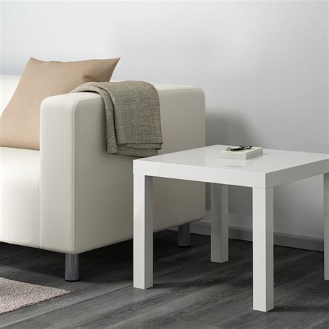 LACK Mesa auxiliar, alto brillo blanco, 55x55 cm   IKEA