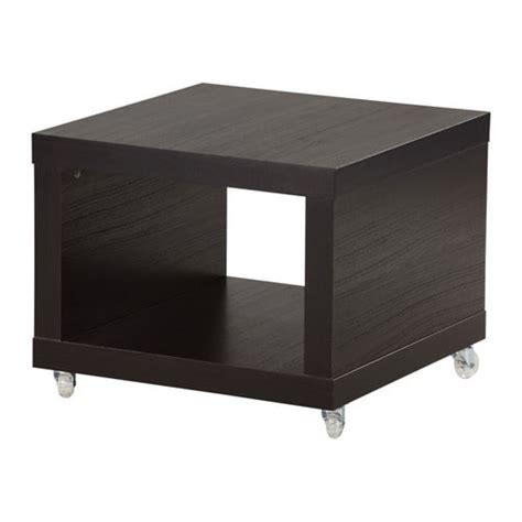 LACK Mesa auxiliar con ruedas   negro marrón   IKEA