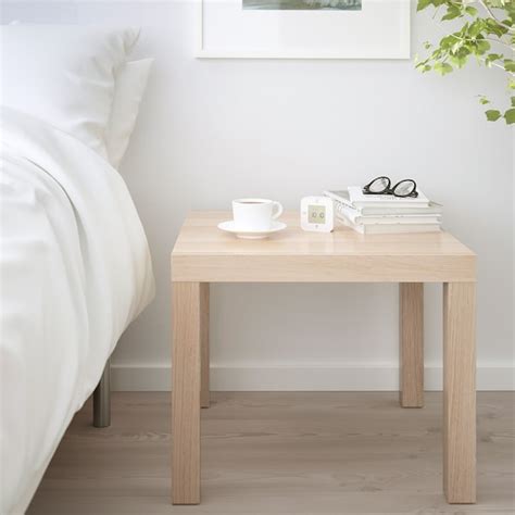 LACK Mesa auxiliar, efecto roble tinte blanco   IKEA