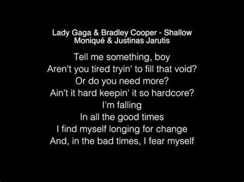 Lady Gaga E Bradley Cooper Shallow Letra