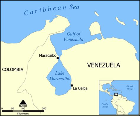 Lake Maracaibo Map • Mapsof.net