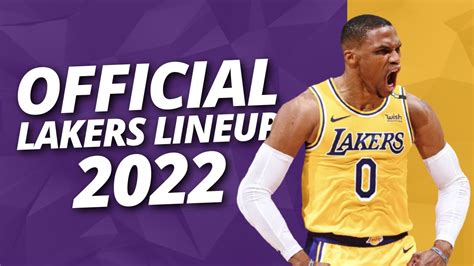 Lakers Official Lineup 2022   Lakers Official Starting Lineup And Bench ...