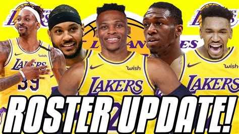 LAKERS ROSTER UPDATE AFTER FREE AGENCY SIGNINGS! Los Angeles Lakers ...