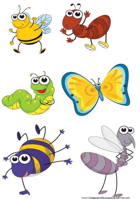 Laminas de insectos para imprimir | Imagenes y dibujos para imprimir