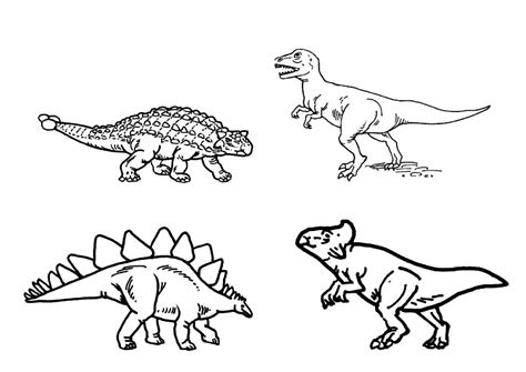 LAMINAS PARA COLOREAR   COLORING PAGES: Dinosaurios para ...