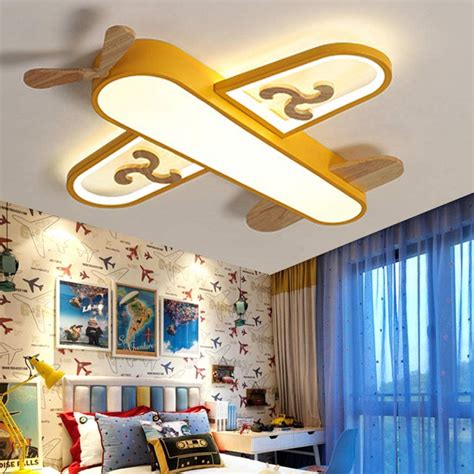 Lámpara De Techo De Dormitorio Con Forma De Avión LED ...