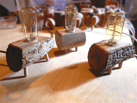 Lámparas originales de madera reciclada | Vivir Hogar