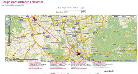Landkartenblog: Google Maps Distance Calculator