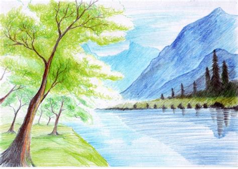 landscape color drawing hd wallpapers 1024×728 download ...