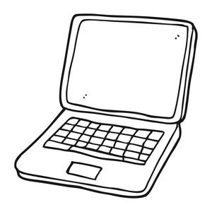 Laptop Clipart Black And White | Free download best Laptop ...