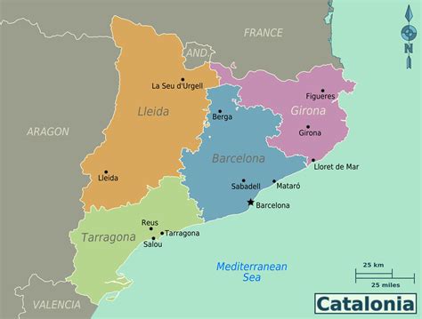 Large Catalonia Maps for Free Download and Print | High ...