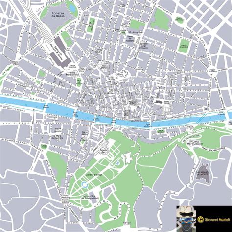 Large Florence Maps for Free Download and Print | High ...