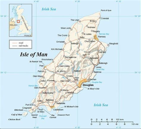 Large Isle Of Man Maps for Free Download and Print | High ...