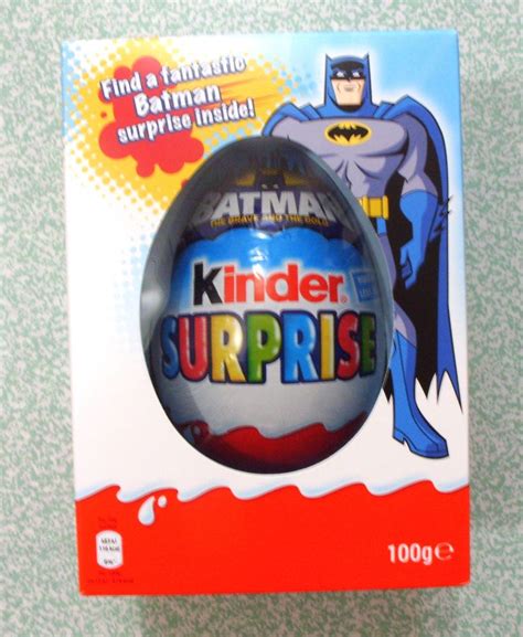 LARGE MAXI KINDER SURPRISE EASTER EGG WITH COOL BATMAN TOY ...