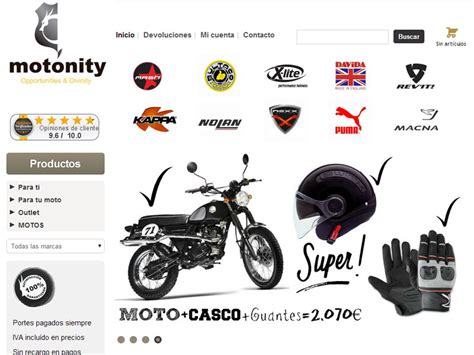 Las 10 mejores tiendas de producto de moto en Internet | Moto webs ...