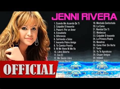 Las 25 Mejores Canciones de Jenni Rivera   YouTube