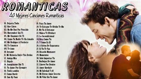 Las 4O mejores canciones románticas masculinas en español | Parole ...