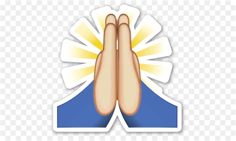 Las Manos En Oración, Emoji, La Oración imagen png ...