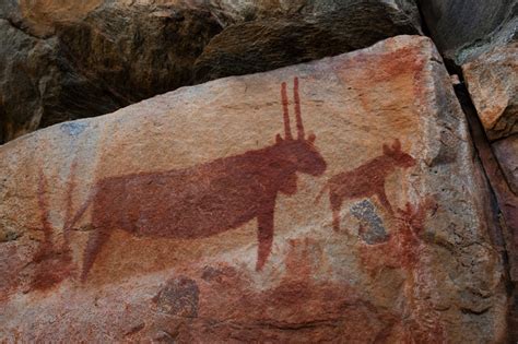 Las más de 4.500 pinturas rupestres del desierto de Kalahari, algunas ...