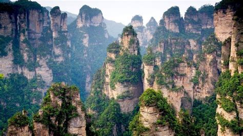 Las montañas Tianzi en China, las montañas de la película Avatar ...