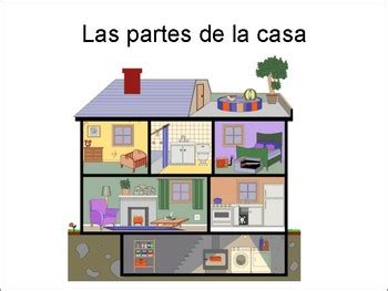 Las Partes de la Casa  Spanish Parts of the House by Darlene Gonzalez