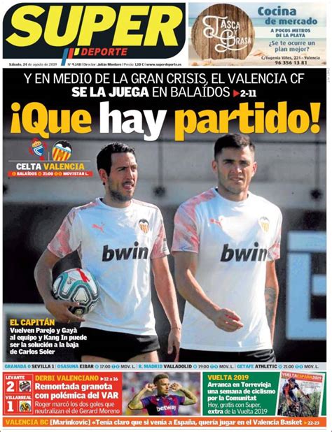 Las portadas de la prensa deportiva de hoy, 24 de agosto de 2019