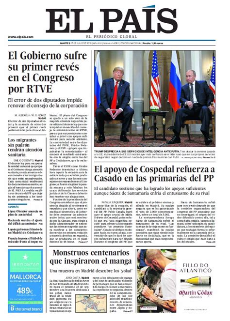 Las portadas de los periódicos de hoy, martes 17 de julio ...