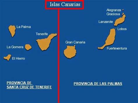 Las provincias de las Islas Canarias Tamaño completo